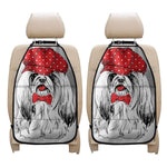 Red Cap Yorkshire Terrier Print Car Seat Organizers