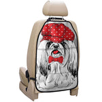 Red Cap Yorkshire Terrier Print Car Seat Organizers