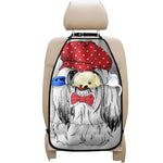 Red Cap Yorkshire Terrier Print Car Seat Organizers