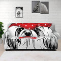 Red Cap Yorkshire Terrier Print Sofa Cover