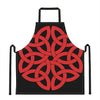 Red Celtic Knot Print Apron