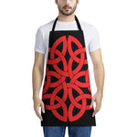 Red Celtic Knot Print Apron