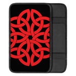 Red Celtic Knot Print Car Center Console Cover