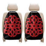 Red Celtic Knot Print Car Seat Organizers