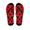 Red Celtic Knot Print Flip Flops