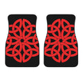 Red Celtic Knot Print Front Car Floor Mats