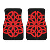 Red Celtic Knot Print Front Car Floor Mats