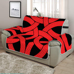 Red Celtic Knot Print Half Sofa Protector