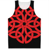 Red Celtic Knot Print Men's Tank Top