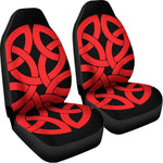 Red Celtic Knot Print Universal Fit Car Seat Covers