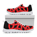 Red Celtic Knot Print White Running Shoes