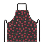 Red Cherry Pattern Print Apron