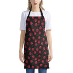 Red Cherry Pattern Print Apron