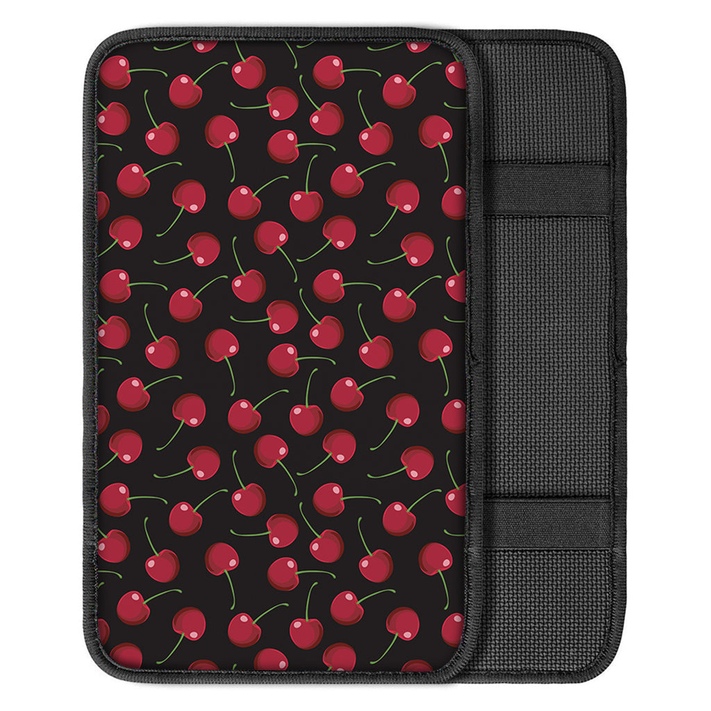 Red Cherry Pattern Print Car Center Console Cover