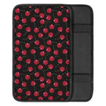 Red Cherry Pattern Print Car Center Console Cover