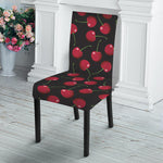 Red Cherry Pattern Print Dining Chair Slipcover