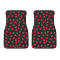 Red Cherry Pattern Print Front Car Floor Mats