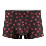 Red Cherry Pattern Print Men's Boxer Briefs