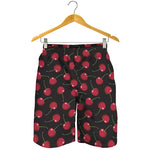 Red Cherry Pattern Print Men's Shorts