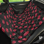 Red Cherry Pattern Print Pet Car Back Seat Cover