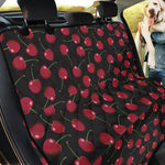 Red Cherry Pattern Print Pet Car Back Seat Cover