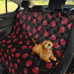 Red Cherry Pattern Print Pet Car Back Seat Cover