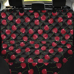 Red Cherry Pattern Print Pet Car Back Seat Cover