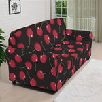 Red Cherry Pattern Print Sofa Cover