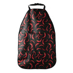 Red Chili Peppers Pattern Print Car Seat Organizers