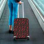 Red Chili Peppers Pattern Print Luggage Cover