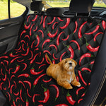 Red Chili Peppers Pattern Print Pet Car Back Seat Cover