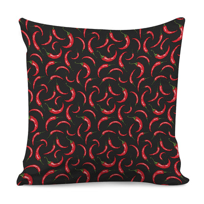 Red Chili Peppers Pattern Print Pillow Cover