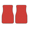 Red Chinese Pattern Print Front Car Floor Mats