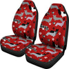 Red Corgi Pattern Universal Fit Car Seat Covers GearFrost