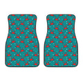 Red Crab Pattern Print Front Car Floor Mats