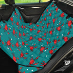 Red Crab Pattern Print Pet Car Back Seat Cover