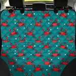 Red Crab Pattern Print Pet Car Back Seat Cover