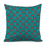 Red Crab Pattern Print Pillow Cover