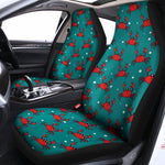 Red Crab Pattern Print Universal Fit Car Seat Covers