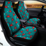 Red Crab Pattern Print Universal Fit Car Seat Covers