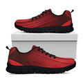Red Curtain Theater Print Black Running Shoes