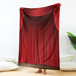Red Curtain Theater Print Blanket