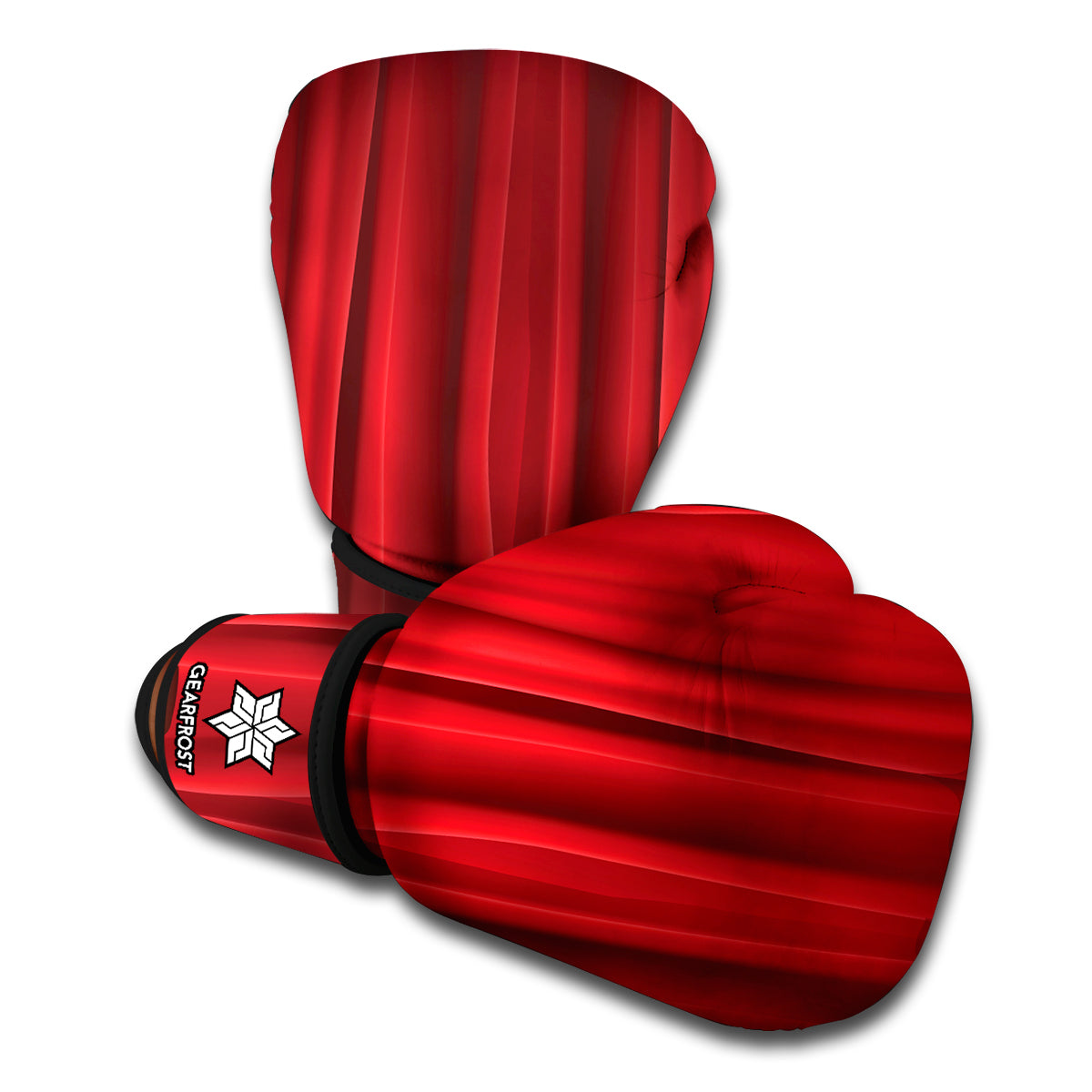Red Curtain Theater Print Boxing Gloves