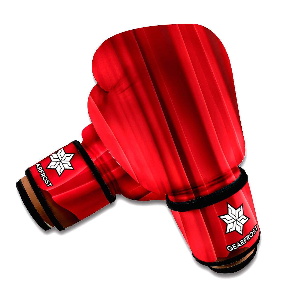 Red Curtain Theater Print Boxing Gloves