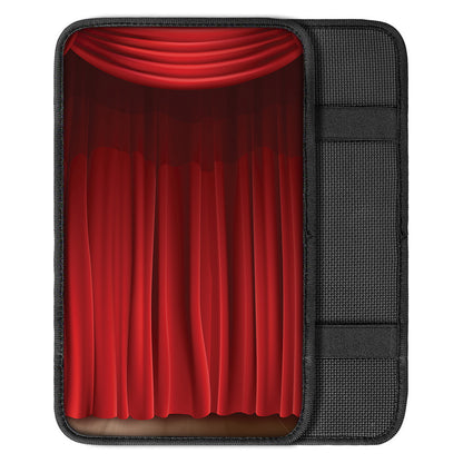 Red Curtain Theater Print Car Center Console Cover