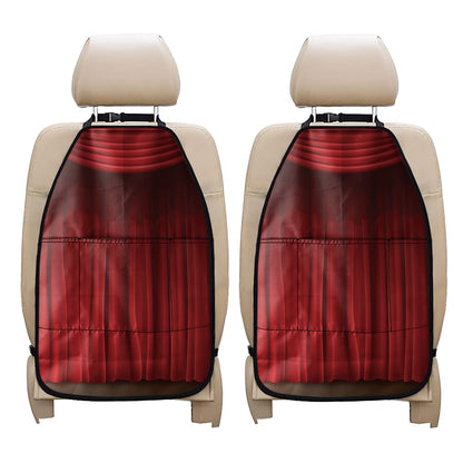 Red Curtain Theater Print Car Seat Organizers