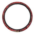 Red Curtain Theater Print Car Steering Wheel Cover