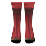 Red Curtain Theater Print Crew Socks