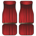 Red Curtain Theater Print Front and Back Car Floor Mats