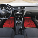 Red Curtain Theater Print Front and Back Car Floor Mats